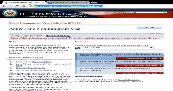 How To: DS-160 Application